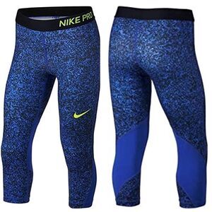 Nike Girl’s Dri Fit Printed Crop Capri Legging Pants Size Medium